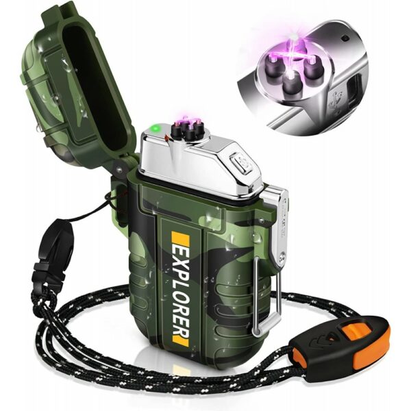 plasma electric lighter + flashlight