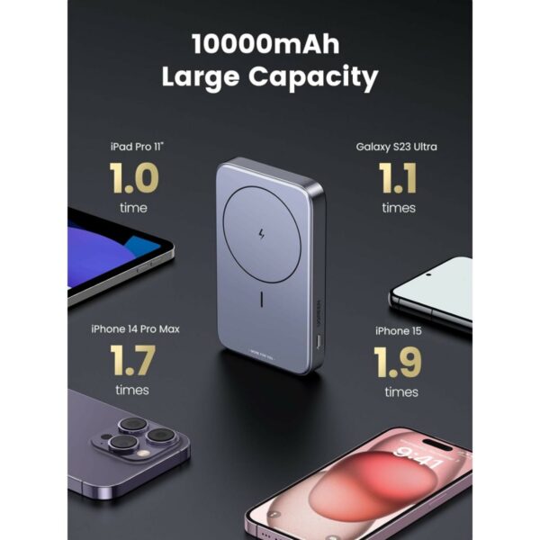 ugreen 15086 foldable kickstand magnetic battery | 10000mah