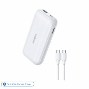 ugreen 25189 nexode 10000mah 2way fast charging mobile battery 30w white