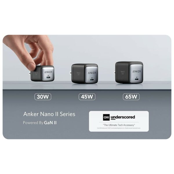 anker 711 charger (nano ii 30w) black (a2146l11)