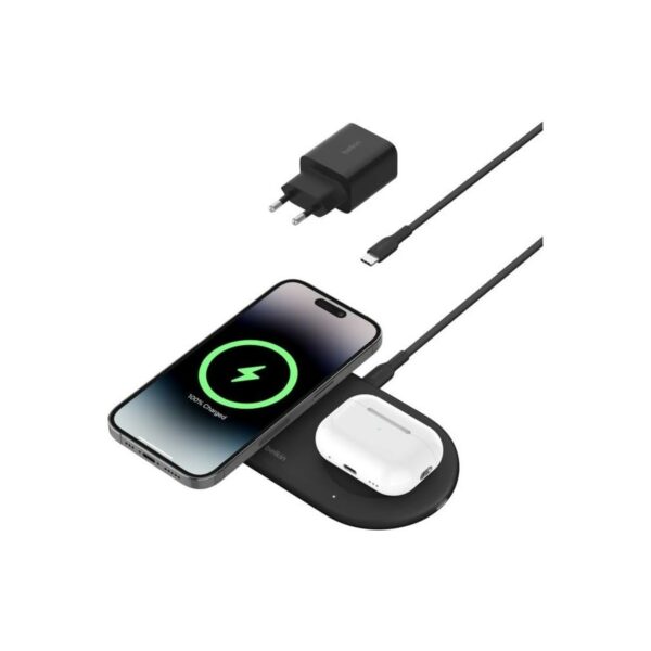 belkin boostcharge pro 2 in 1 wireless charger with magnetic qi2 15w