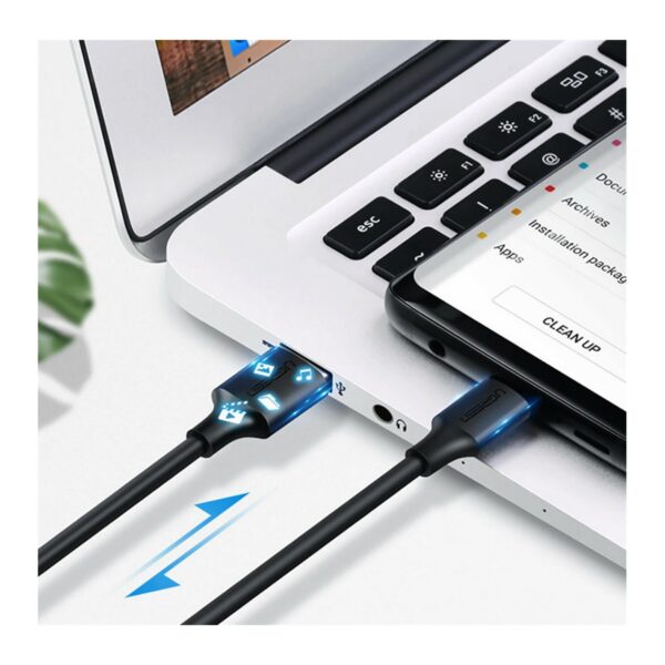 ugreen 60114 usb a to usb c fast charging cable 3a max black 0.25m