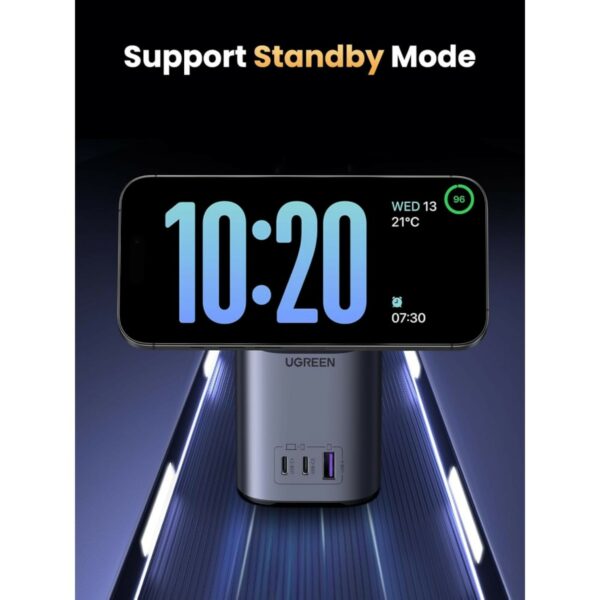 ugreen 15169 100w 2 in 1 gan charging station uk (space gray)