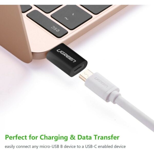 ugreen 30391 usb c to micro usb adapter (black)