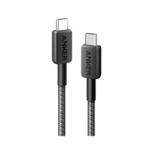 anker 322 usb c to usb c cable 3ft braided black (a81f5h11)