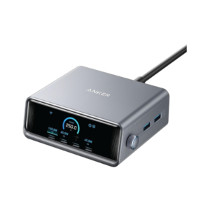 anker prime 250w gan desktop charger 6 ports silver (a2345241)