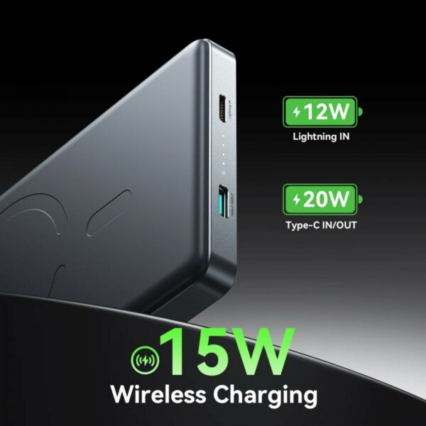joyroom 10000mah 20w ultra silm metal magnetic wireless power bank (jr pbm08 pro)