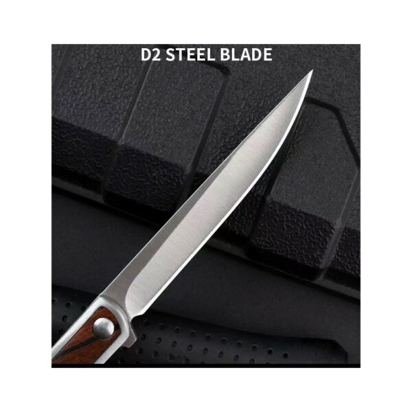 mini knife with wooden skin