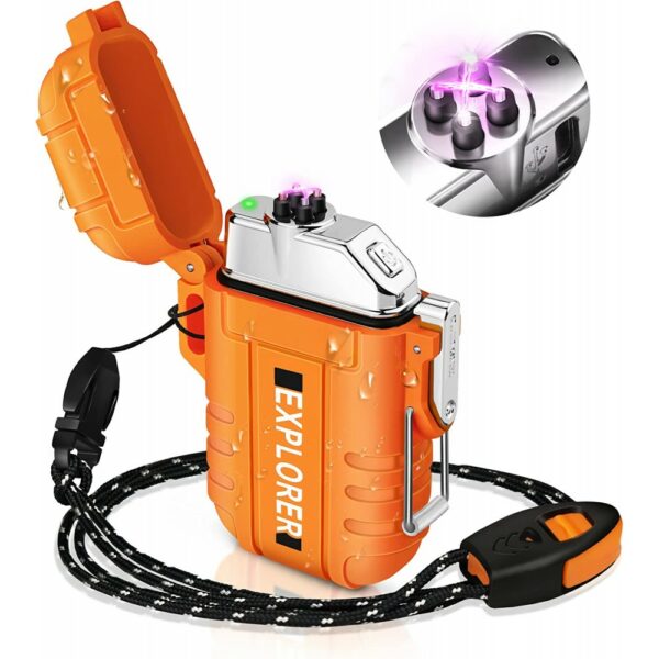 plasma electric lighter + flashlight
