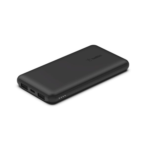 belkin boost↑charge 3 port power bank 10k + usb a to usb c cable(bpb011btbk/bl/rg)