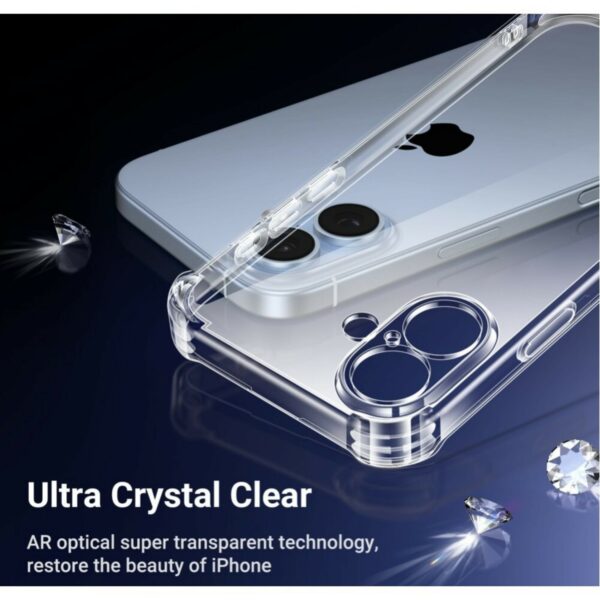 ugreen 45914 bright cushion protective case for iphone 16 plus (clear)