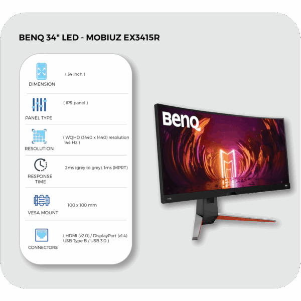 benq 34" led mobiuz ex3415r