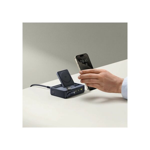 baseus nomos 5 in 1 desktop charger with retractable cable
