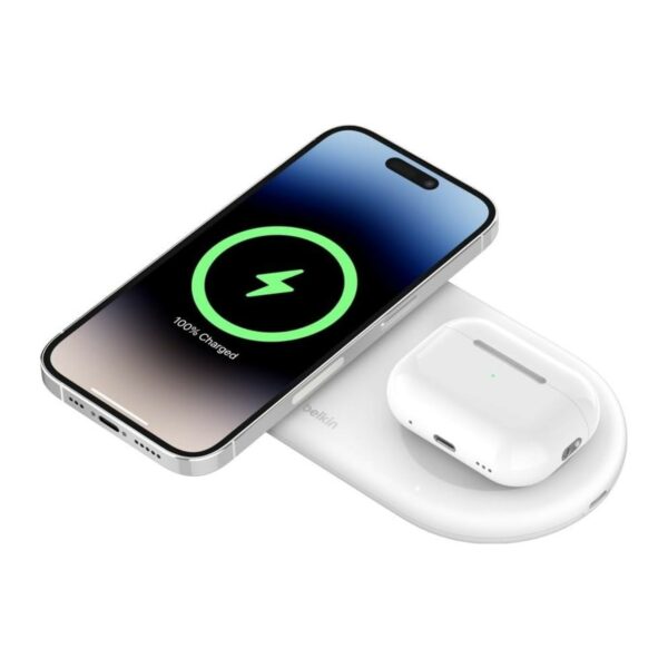 belkin boostcharge pro 2 in 1 wireless charger with magnetic qi2 15w