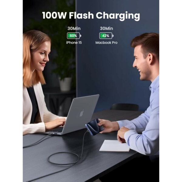 ugreen 35512 uno usb c to usb c pd fast charging cable 2m (copy)
