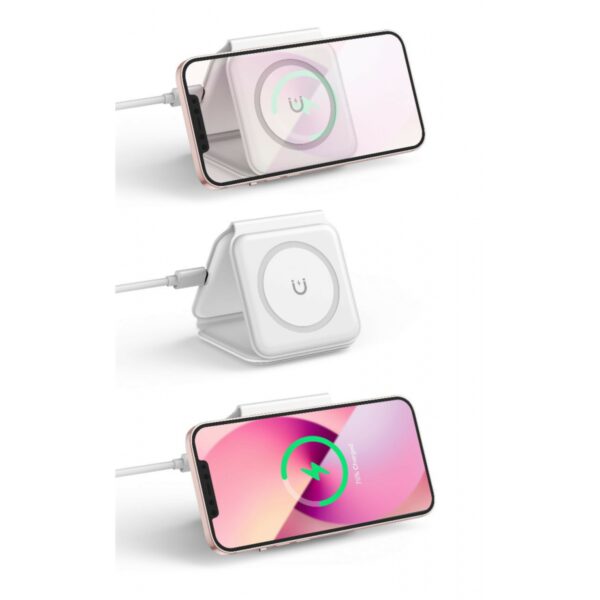 wiwu foldable 3 in 1 wireless magsafe charger fast charging