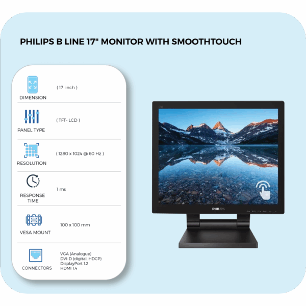 philips b line 17" monitor with smoothtouch