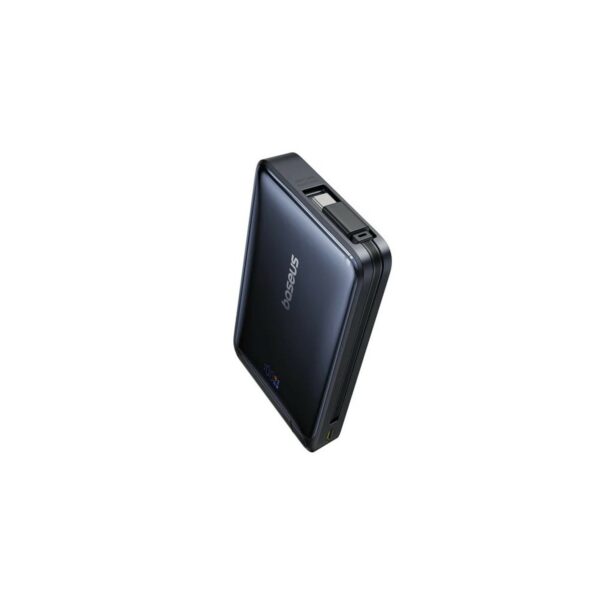 baseus qi2 3 in 1 nomos 10000mah 45w magnetic powerbank (black)