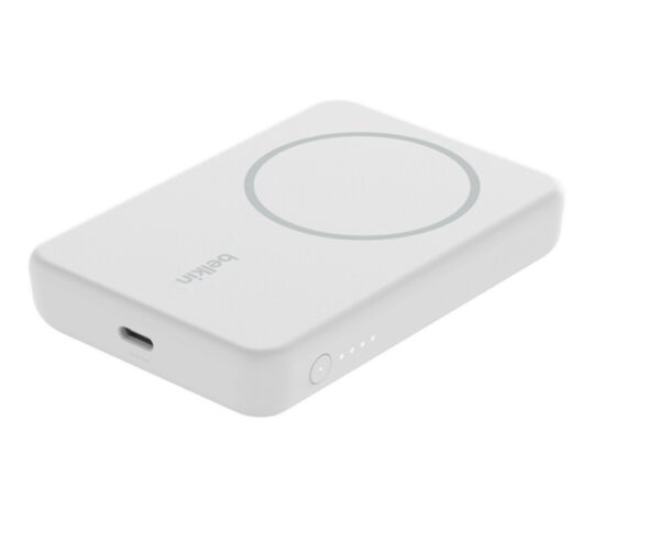 belkin magnetic wireless power bank 5k + stand (bpd004btbk/wt)