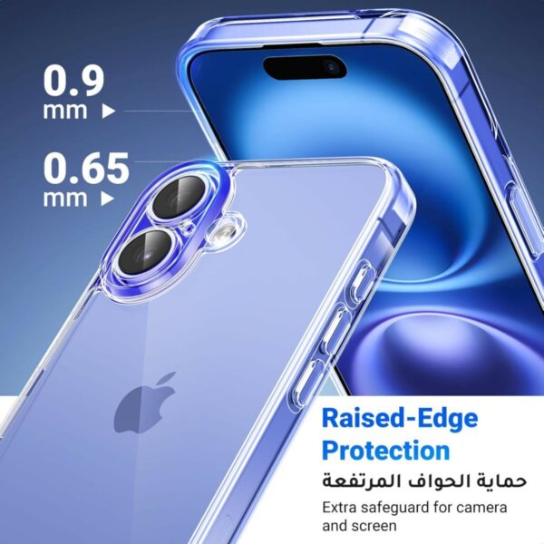 ugreen 45921 classy clear magnetic protective case for iphone 16 upgraded version (clear)