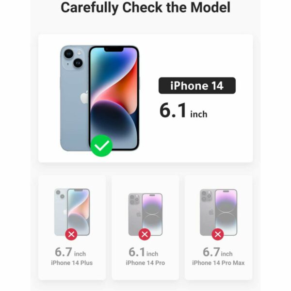 ugreen 90934 classy clear magnetic protective case for iphone 14 (clear)