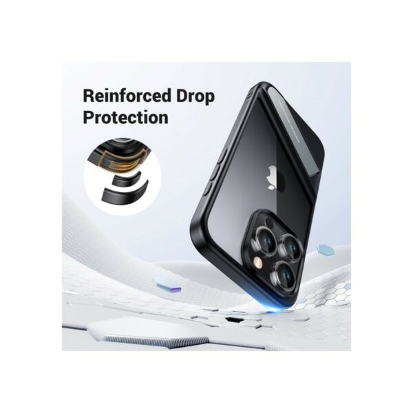 ugreen 25406 kickstand protective case for iphone 15 pro (black)