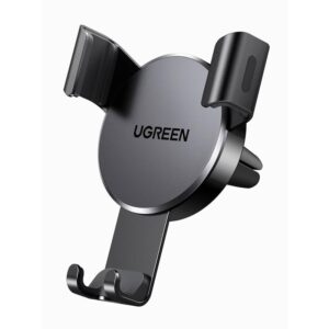 ugreen 40907 gravity drive air vent mount phone holder (deep black)