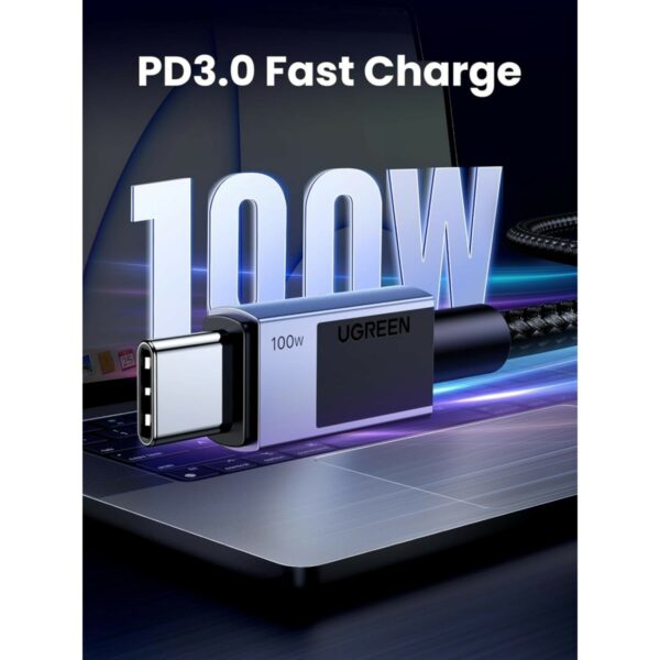 ugreen 35512 uno usb c to usb c pd fast charging cable 2m (copy)