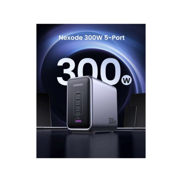 ugreen 90904b nexode 300w gan wall usb c charger 5 ports
