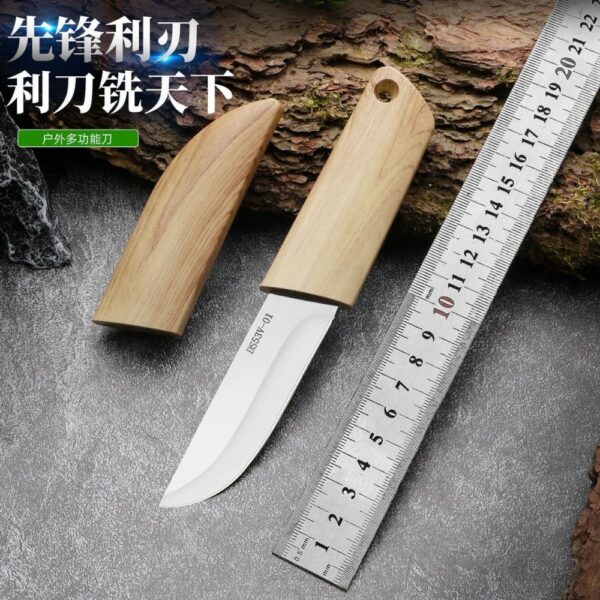 bamboo texture tactical knife