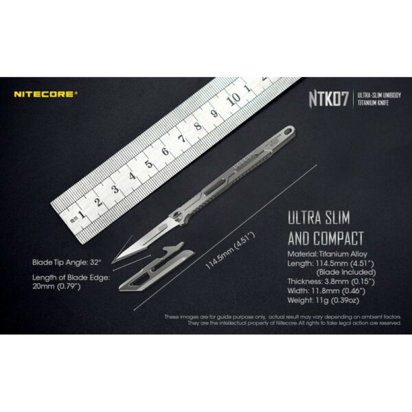 nitecore ntk07 titanium knife