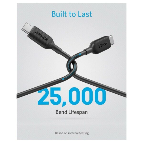 anker powerline iii usb c to usb c 2.0 3ft black (a8852h11)