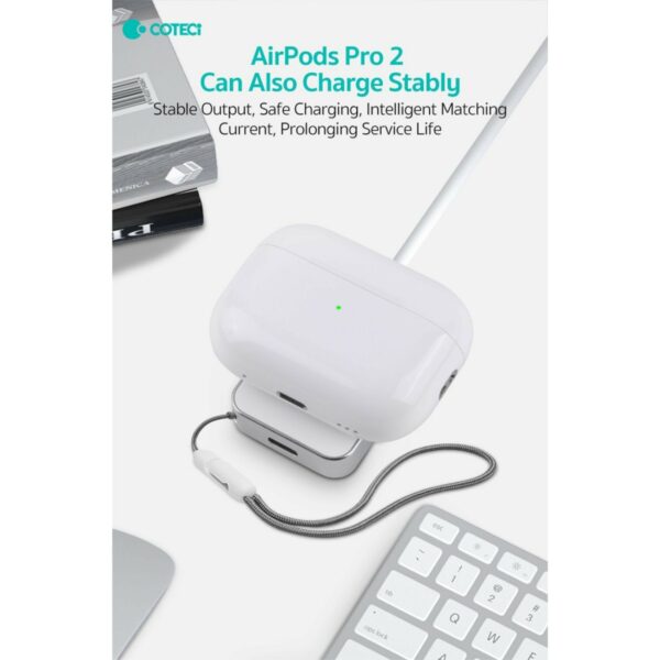 coteetci dual interface iwatch and airpods/pro wireless charger (26005 ts)