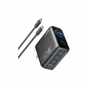 anker powerport iii 3 port 65w pod black (a2667k11)