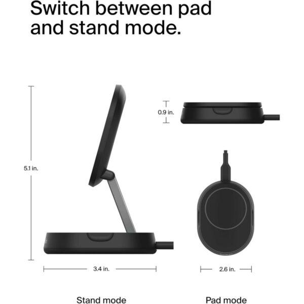 belkin boostcharge pro 15w convertible magnetic wireless charging stand