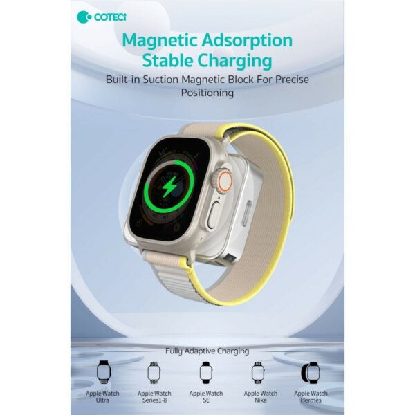 coteetci dual interface iwatch and airpods/pro wireless charger (26005 ts)
