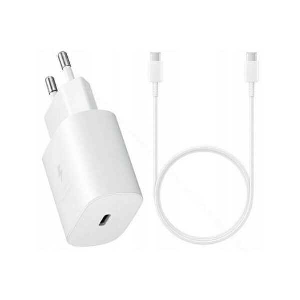 samsung 25w usb c to usb c with adapter fast charger (eu)