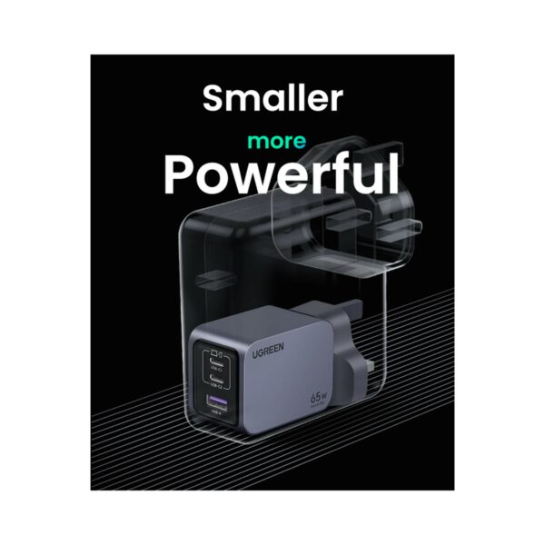 ugreen 25872 nexode pro 65w 3 port gan fast charger set uk