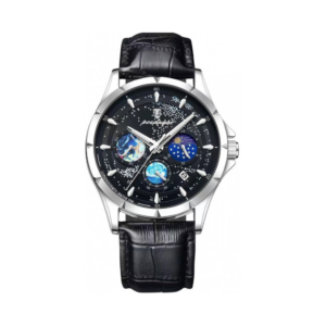 poedagar men's genuine leather watch