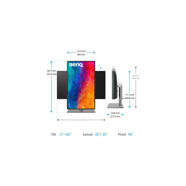 benq pd2725u designvue designer 27" 16:9 hdr 4k ips monitor