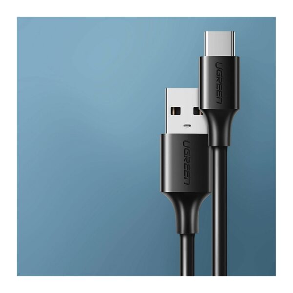 ugreen 60114 usb a to usb c fast charging cable 3a max black 0.25m