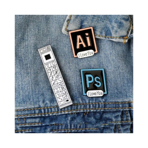 adobe photoshop enamel pins