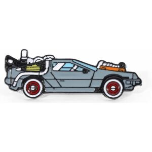 back to the future delorean enamel pin