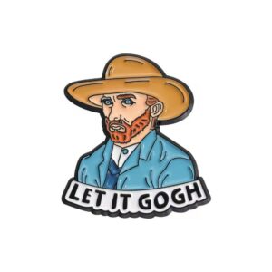 van gogh backpack enamel pins