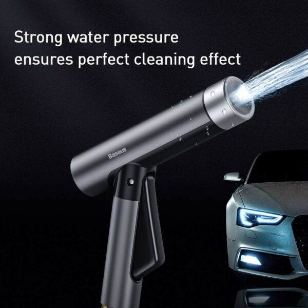baseus simple life car wash spray nozzle 7.5m after water filling black