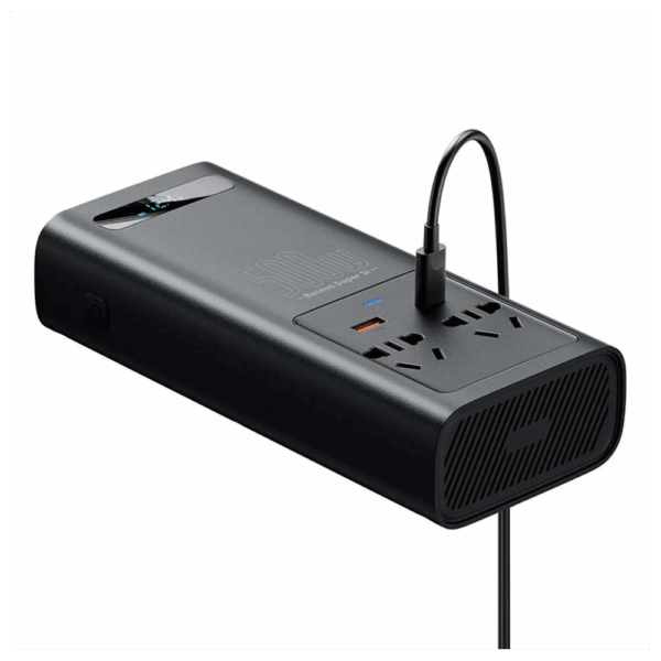 baseus super si power inverter 500w (220v cn/eu) black (bs ci50 02)