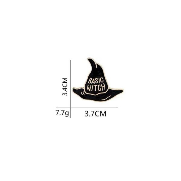 basic witch enamel pin