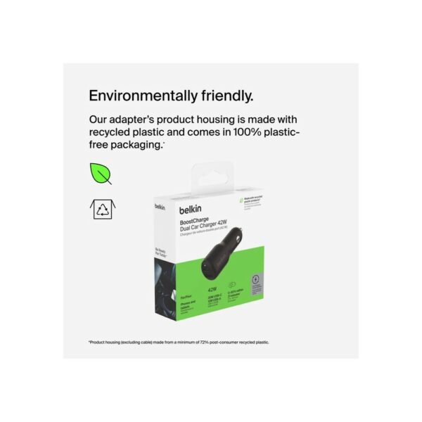 belkin boostcharge dual car charger 42w