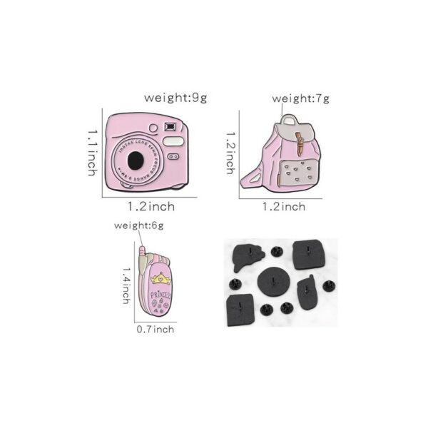 how to be cute pink enamel pins