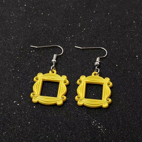 friends tv show frame earrings